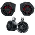 (2) Memphis CANAMX365FE 75w RMS Speakers+Pods+Tower Speakers For 2017+ Can Am X3