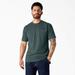 Dickies Men's Heavyweight Heathered Short Sleeve Pocket T-Shirt - Mallard Green Heather Size (WS450H)