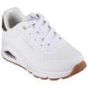 Sneaker SKECHERS "ESS - STREET GIRLS", Kinder, Gr. 34, weiß, Lederimitat, casual, Schuhe, Freizeitschuh mit gepolster.Schaftrand, Größenschablone zum Download