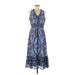 Just... Taylor Casual Dress: Blue Dresses - Women's Size 6