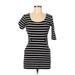 Charlotte Russe Casual Dress: Black Stripes Dresses - Women's Size Medium