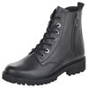 Schnürstiefelette REMONTE, Damen, Gr. 42, blau (dunkelblau), Leder, unifarben, klassisch, Schuhe, Blockabsatz, Stiefelette, Schnürboots, Flats im Used Look