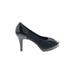 Impo Heels: Pumps Stilleto Cocktail Party Black Print Shoes - Women's Size 7 1/2 - Round Toe