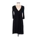 Forever 21 Casual Dress - Midi: Black Solid Dresses - Women's Size Medium