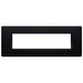 Pavis 8 3/4" Wide Black Horizontal Deck Light Open Faceplate