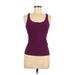 Nike Active Tank Top: Purple Color Block Activewear - Women's Size Medium