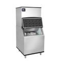 MoTak KT-MIF-500/KT-IB-470 521 lb Full Cube Commercial Ice Machine w/ Bin - 470 lb Storage, Air Cooled, 115v, 470-lb. Bin Capacity, Stainless Steel