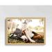 9.5X13 Frame Beige Real Wood Picture Frame Width 0.75 Inches | Interior Frame Depth 0.5 Inches | Natural Wood Traditional Photo Frame Complete With UV Acrylic Foam Board Backing & Hanging Hardware