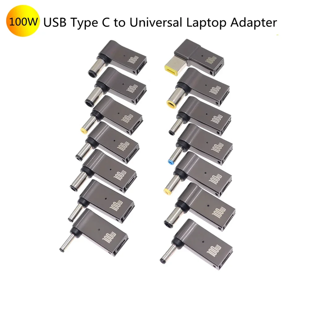 100 W USB Typ C Schnellladeadapter Steckverbinder Universal USB C Laptop Ladegerät Konverter für Dell Asus HP Acer Lenovo Image