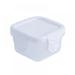 Naiyafly 1Pc Dispensing Crisper Box Food Grade Thickened Sealed Pet Food Box Fish Drug Jewelry Storage Box White