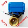 "1/2 ""elektrische motor ventil Messing DC12V Motorisierte ventil mit 3 drähte (CR02) DN15"