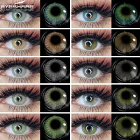 Eye share 1 Paar natürliche Kontaktlinsen bunte Kontaktlinsen für Augen blaue Linsen graue