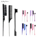 3PCS Hair Brush Set Hair Styling Comb Including Dual Sided Edge Brush & Rat Tail Comb and Teasing