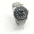 Ceramic Rotating Bezel Stainless Steel Bracelet Mechanical Automatic Men's Watch 40mm Black No LOGO