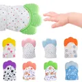 1PC Baby Silicone Teether Mittens Oral Care Teething Gloves Boys Girls Baby Nursing Mitten Newborn