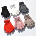 Children Gloves Winter Kids Coral Fleece Thicken Baby Plush Furry Full Finger Mittens Soft Gloves