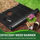 Heavy Duty Weed Barrier Landscape Fabric Black Woven Sheet UV Tear Resistant Ground Cover Gardening