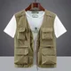 6XL Summer New Outdoor Vest Men Utility Tactical Multi-pocket Vest Techwear Outdoor Hiking Fishing