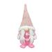 Stuffed Animals Plush Toy Christmas Gnomes Plush Decor With Long Hat Elf Plush Doll Holiday Party Home Table Decor Kids White And Pink Pink