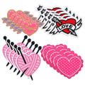 Patch 20Pcs Heart Iron on Patches Heart Patches for Clothing Heart Embroidered Patches Clothing Accessories