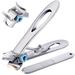 Nail Clippers For Thick Nails - Wide Jaw Opening Oversized Nail Clippers Stainless Steel Heavy Duty Toenail Clippers For Thick Nails Extra Large Toenail Clippers for Men Seniors Elderly