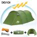 Camping Tents for 3 People DIDADI Waterproof Tunnel Tent 2 Room Design - Detachable Bedroom & Vestibule with Footprint Easy Set Up & Pop Up HikingTent for Survival Hiking Backpacking