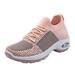 dmqupv Womens Shoes Sneakers Wide Width Womens Ladies Walking Running Shoes Slip On Lightweight Casual Tennis Sneakers Clothes Work Shoes Pink 39