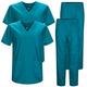 MISEMIYA - Pack * 2 Pcs - Unisex-Schrubb-Set - Medizinische Uniform mit Oberteil und Hose ref.2-8178 - X-Large, Grün 3B 22