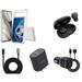 Bemz Phone Case for Google Pixel 8 Pro - Bundle: Slim Shock Absorbent TPU Silicone Protective Cover (Soccer Ball) Wireless Earbuds Car Charger Wall Charger Digital USB C Cable