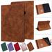 ELEHOLD for Amazon Kindle Fire Max 11 Case (13th Generation 2023 Release) 11 Flip Leather Case with Card Slots Kickstand Pen Holder Flower Pattern Skin-Touch Shockproof Cover Brown