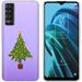 TalkingCase Slim Phone Case Compatible for TCL Stylus 5G 2022 Xmas Tree Print Light Weight Flexible Soft USA