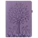 ELEHOLD for Amazon Kindle Fire Max 11 Case (13th Generation 2023 Release) 11 Flip Leather Case with Card Slots Kickstand Pencil Holder Tree and Deer Pattern Skin-Touch Shockproof Cover Purple