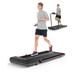 2-in 1 Electric Treadmill with Bluetooth&Remote Under Desk Treadmill Walking Pad