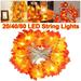 Thanksgiving Fall Maple Leaf Garland Lights 10ft 20 LED Maple Leaves Fairy Lights Battery Operated Waterproof String Lights for Indoor Outdoor Festival Party Fall Decor