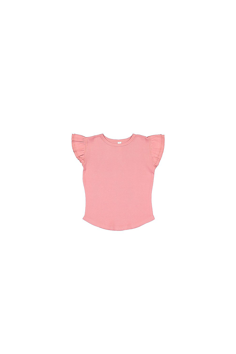 Rabbit Skins RS3339 Toddler Girls Flutter Sleeve T in Mauvelous size 2T | Cotton 3339