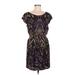 Cynthia Steffe Casual Dress - Mini Scoop Neck Short sleeves: Black Dresses - Women's Size 6