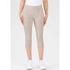 Caprihose STEHMANN "Ina", Damen, Gr. 48, N-Gr, weiß (kalk), Web, Obermaterial: 72% Viskose, 25% Polyamid, 3% Elasthan, unifarben, casual, 3/4-Länge, Hosen, Sommerhose in Größen 32 bis 52