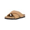 Sandale CRUZ "Rufalia", Damen, Gr. 41, beige (braun), Polyurethane, casual, Schuhe Pantolette Schlappen, mit weichem Fußbett