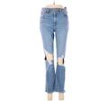 Levi's Jeans - Super Low Rise Boot Cut Boot Cut: Blue Bottoms - Women's Size 29 - Distressed Wash