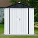 iYofe Outdoor Storage Shed 6FT X 4FT, Tool Shed Storage House w/ Door, Metal Sheds Outdoor Storage in Gray/Blue | 76 H x 72 W x 48 D in | Wayfair