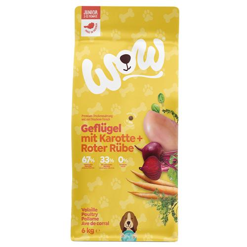 6kg WOW Junior Geflügel Hundefutter trocken