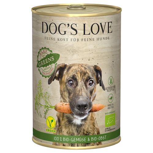 6x 400g Dog´s Love Bio Vegan Greens Hundefutter nass