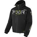 FXR Maverick 2-in-1 Snowmobile Jacket, black-grey-yellow, Size XL