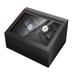 Rebrilliant Automatic Rotation Winder Luxury Watch Box Leather in Black | 7.08 H x 12.2 W x 9.3 D in | Wayfair A1077D332DEC406CB1222C659324697B