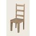 AA Importing Solid Wood Dining Chair Wood in Brown/White | 43 H x 16 W x 18 D in | Wayfair 48520