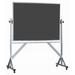 AARCO Reversible Free Standing Chalkboard Porcelain/Metal in Blue/Brown | 42 H x 60 W x 0.5 D in | Wayfair ARS4260S