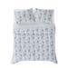 August Grove® Annedorle Standard Cotton Comforter Set Polyester/Polyfill/Cotton in Blue/White | Queen Comforter + 2 Standard Pillow Shams | Wayfair