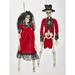 The Holiday Aisle® 16" Hanging Dressed Halloween Skeleton Groom & Bride, Set Of 2 | 16 H x 4 W x 2 D in | Wayfair 9B09906C574341649FC74611C02083A2