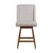 Corrigan Studio® Clementi Swivel Solid Wood Counter & Bar Stool Metal in Brown | 40 H x 22 W x 19.5 D in | Wayfair 51A11955C2C843D39E2484C849CCB768