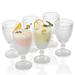 Rosdorf Park Divisadero Clear Colored Goblet Glasses 10 Ounce | 6.57 H x 3.43 W in | Wayfair 320B466B8D03433492F096157756C71F